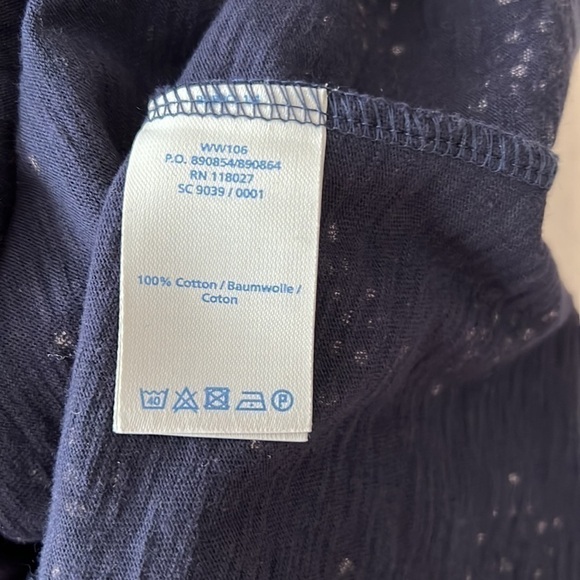 Boden L Printed Blue And White Dress With Pockets - Picture 7 of 7